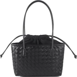Woven handbags for women Vegan Leather Shoulder Handbags - Fashion Summer Beach Tote Bags - Large Travel Totes