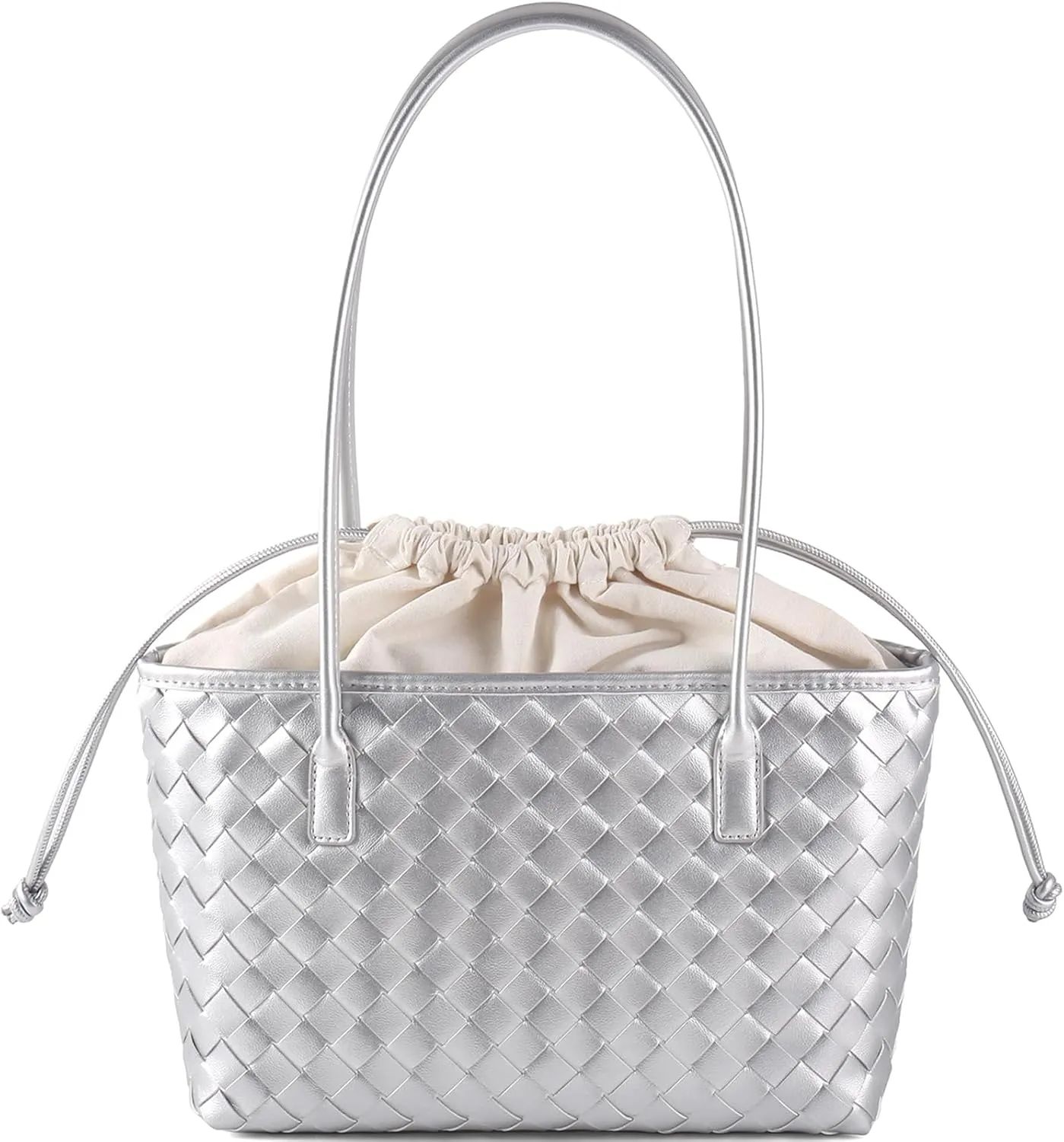 Woven handbags for women Vegan Leather Shoulder Handbags - Fashion Summer Beach Tote Bags - Large Travel Totes