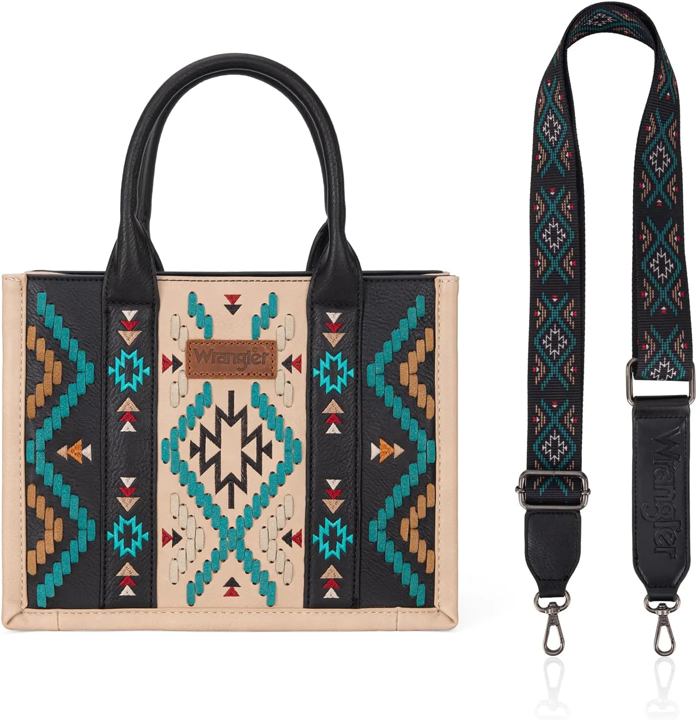 Wrangler Aztec Tote Bag for Women Western Top Handle Handbags and Purses