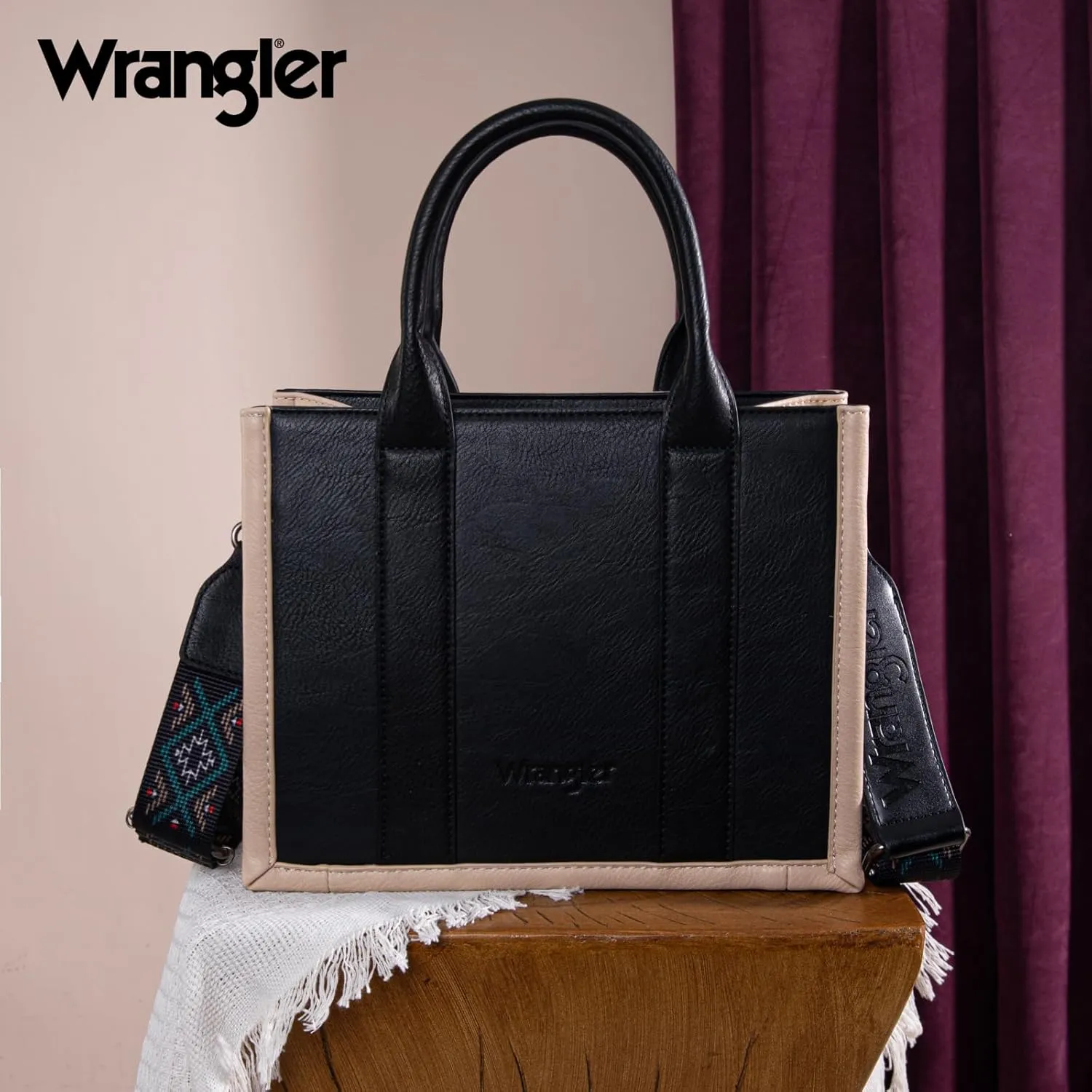 Wrangler Aztec Tote Bag for Women Western Top Handle Handbags and Purses