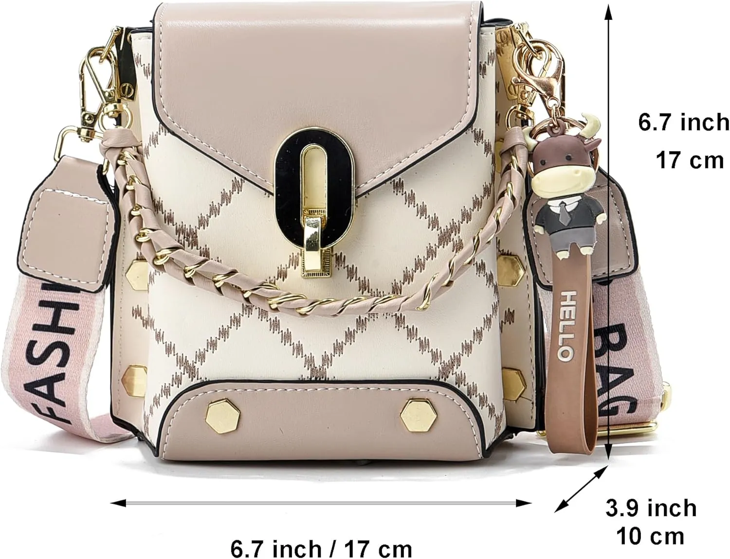 Xiaoyu Small Crossbody Bags for Women Fashion Cell Phone Purse Shoulder Handbags with Wide Strap