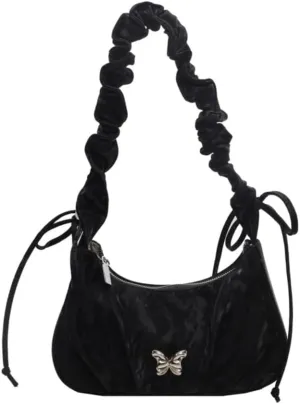 Y2K Crossbody Bags for Women Trendy Coquette Shoulder Bag Butterfly Purse Designer Handbags for Women