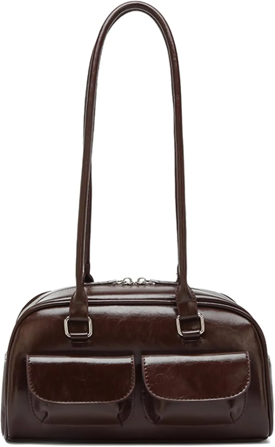 Y2K Shoulder Bag for Women Black Small Purse Brown Purse Trendy Purse Retro Women's Shoulder Handbags Purses
