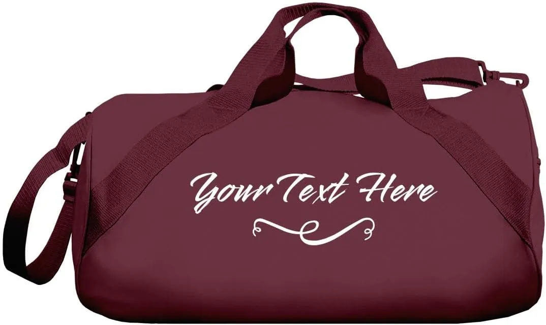 Your Custom Text Dance Bag: Barrel Duffel Bag