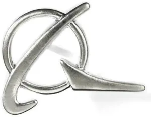 Zhuhai Flight Shop Silver Boeing Authorized Official Identification Badge Brooch pin Aviation Creative Cultural Gifts